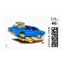 1970 Roadrunner Blue Car Stamp