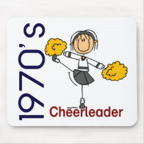 1970’s Cheerleader Stick Figure mousepads