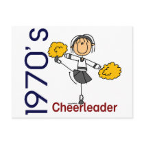 1970’s Cheerleader Stick Figure postcards