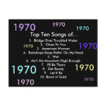1970 Songs Postcard