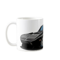 1970 Superbird Black Car mugs