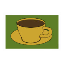 1970's Coffee Cup Pop Art poster posters