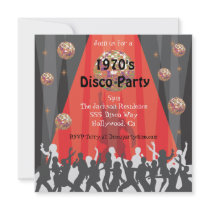 1970's Disco Party Invitation
