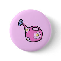 1970s Groovy Pop Art Watering Can buttons
