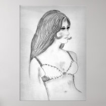 1970's Retro Girl Poster
