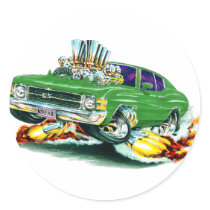 1971-72 Chevelle Green Car Sticker
