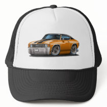 1971-72 Chevelle Orange-Black Top Car Hats