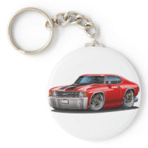 1971-72 Chevelle Red-Black Car Keychains