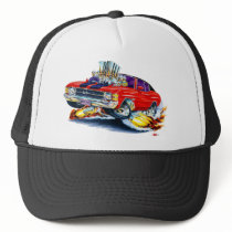 1971-72 Chevelle Red-Black Top Car Trucker Hat