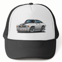 1971-72 Chevelle White-Black Top Car Mesh Hat