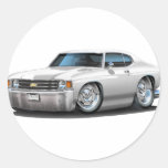 1971-72 Chevelle White Car Stickers