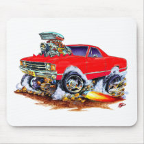 1971-72 El Camino Red 4x4 Monster Truck Mousepads