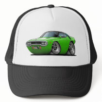 1971-72 Roadrunner Lime-Black Top Car Hats