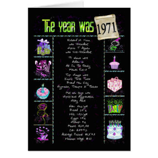 1971 Birthday Cards | Zazzle
