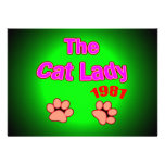 1971 Cat Lady Custom Announcements