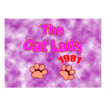 1971 Cat Lady Personalized Announcement