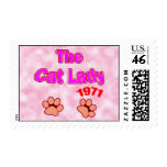 1971 Cat Lady Postage Stamp