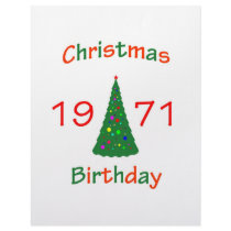 1971 Christmas Birthday Custom Letterhead