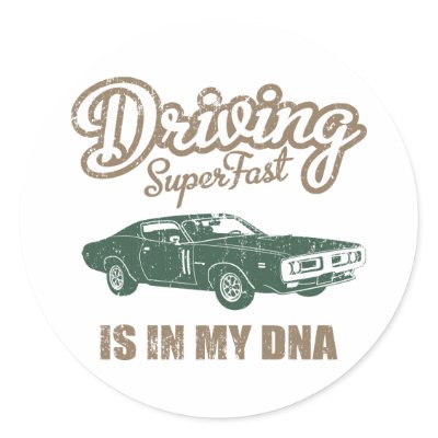 1971 Dodge 440 Charger Round Stickers by MuscleDude