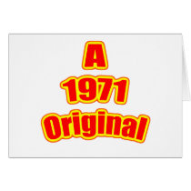 1971 Original Red Card