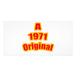 1971 Original Red Photo Card Template