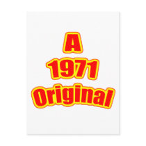 1971 Original Red Post Card