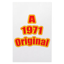 1971 Original Red Custom Stationery