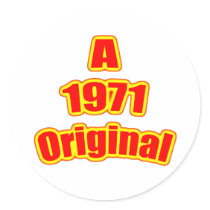 1971 Original Red Stickers