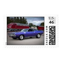 1971 Plymouth Barracuda Cuda Postage Stamp