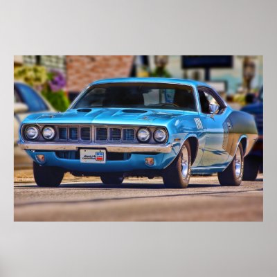 1971 Plymouth 'Cuda 383 Posters by musclecarphoto