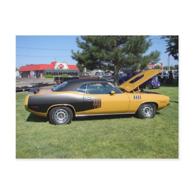 1971 Plymouth "Cuda" 440 Post Card by wksimages