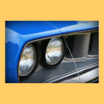 1971 Plymouth 'Cuda Blue posters