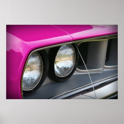 1971 Plymouth 'Cuda Pink Poster by musclecarphoto