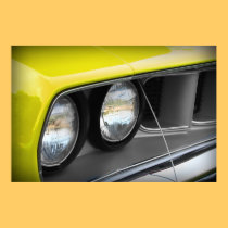 1971 Plymouth 'Cuda Yellow posters