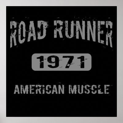 1971 Road Runner American Muscle Poster by WideOpenRacewear