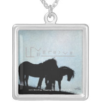 1971 Wild Free Roaming Horses & Burros Act Pendant necklaces