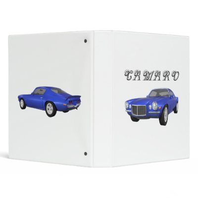 1972 Camaro Z28: Muscle Car: Blue Finish: Binder by spiritswitchboard