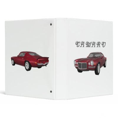 1972 Camaro Z28: Muscle Car: Candy Apple: Binder by spiritswitchboard