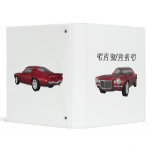 1972 Camaro Z28: Muscle Car: Candy Apple: Binder