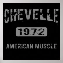 1972 Chevelle American Muscle Poster