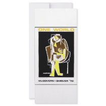 1972 Mcgovern - Shriver Rack Card Template