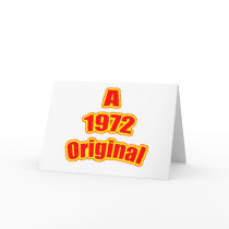 1972 Original Red Greeting Card