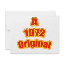1972 Original Red Personalized Invite