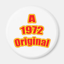1972 Original Red Refrigerator Magnet
