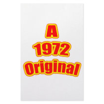 1972 Original Red Personalized Stationery