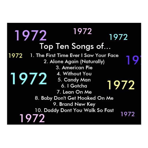 songs of 1972
