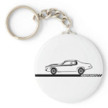 1973-74 Roadrunner Black Car Keychains
