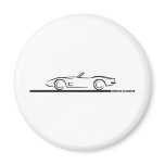 1973 Corvette Convertible BLK Magnets