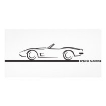 1973 Corvette Convertible BLK photo cards