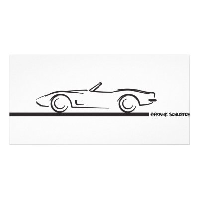 1973 Corvette Convertible BLK Photo Cards by frengi